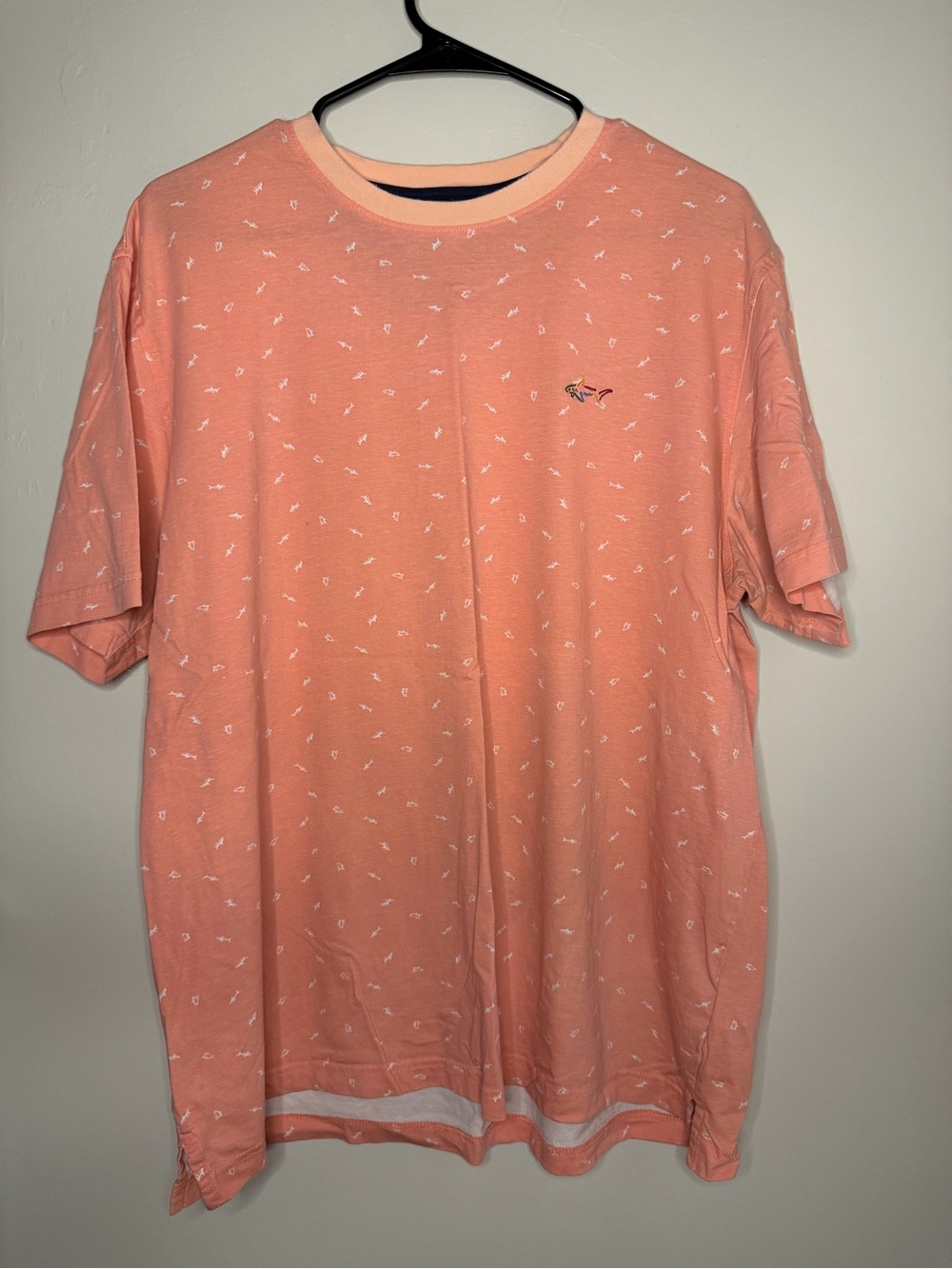 Greg Norman Collection Peach Short-Sleeve Crewneck Shirt